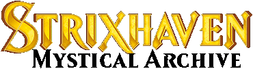 logo officiel de l'édition Strixhaven : mystical archive