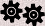 symbole de l'édition l'Epopée d'Urza : deux engrenages