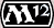 symbole de l'édition Magic 2012 : une lettre M et un nombre 12