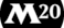 symbole de l'édition Magic 2020 : une lettre M et un nombre 20