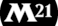 symbole de l'édition Magic 2021 : une lettre M et un nombre 21